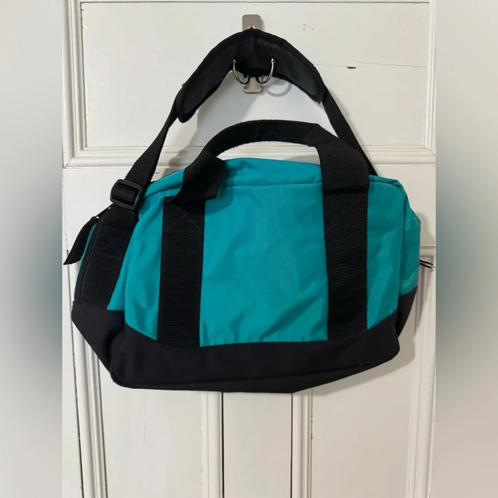 L.L. Bean Teal and Black Nylon Bag